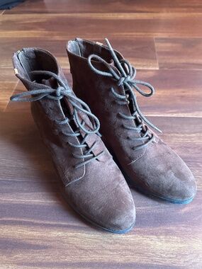 DR SCHOLL’S Brown Heeled Boots Size 8